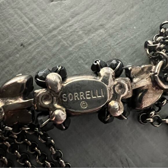 Sorrelli Crystal Black Multi Chain Bracelet